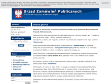 Tablet Screenshot of licytacje.uzp.gov.pl