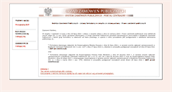Desktop Screenshot of bzp1.portal.uzp.gov.pl